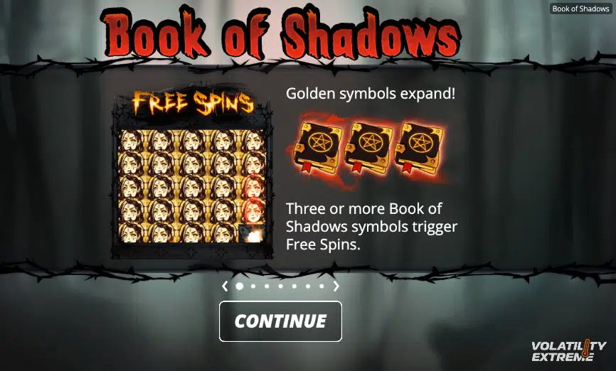 Book of Shadows слот: особенности и выигрышные символы - обзор бонусных опций