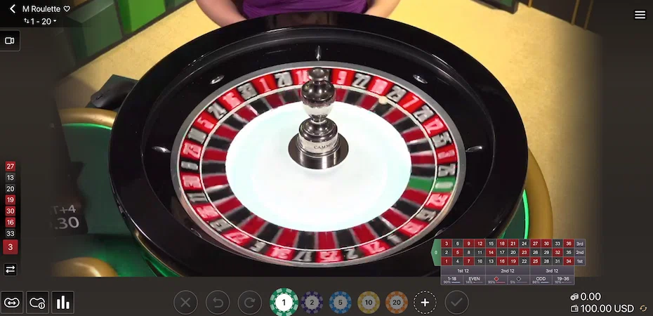 Live European Roulette від SA Gaming